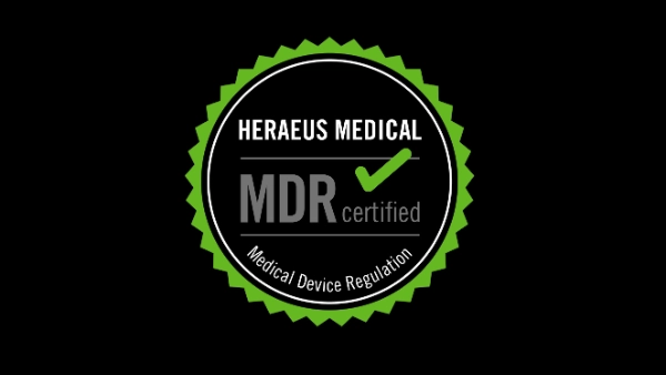 Symbol showing that Heraeus Medical is MDR (Medical Device Regulation) certified 