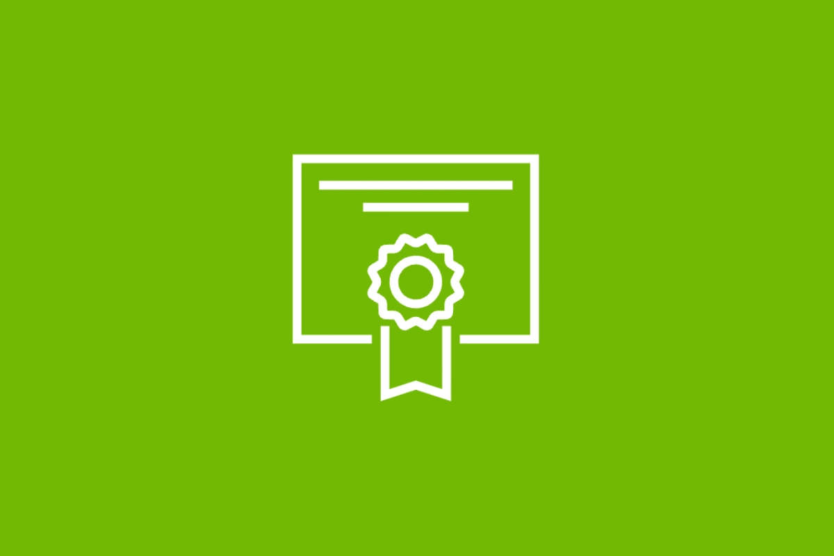 Brief mit Siegel auf grünem Hintergrund