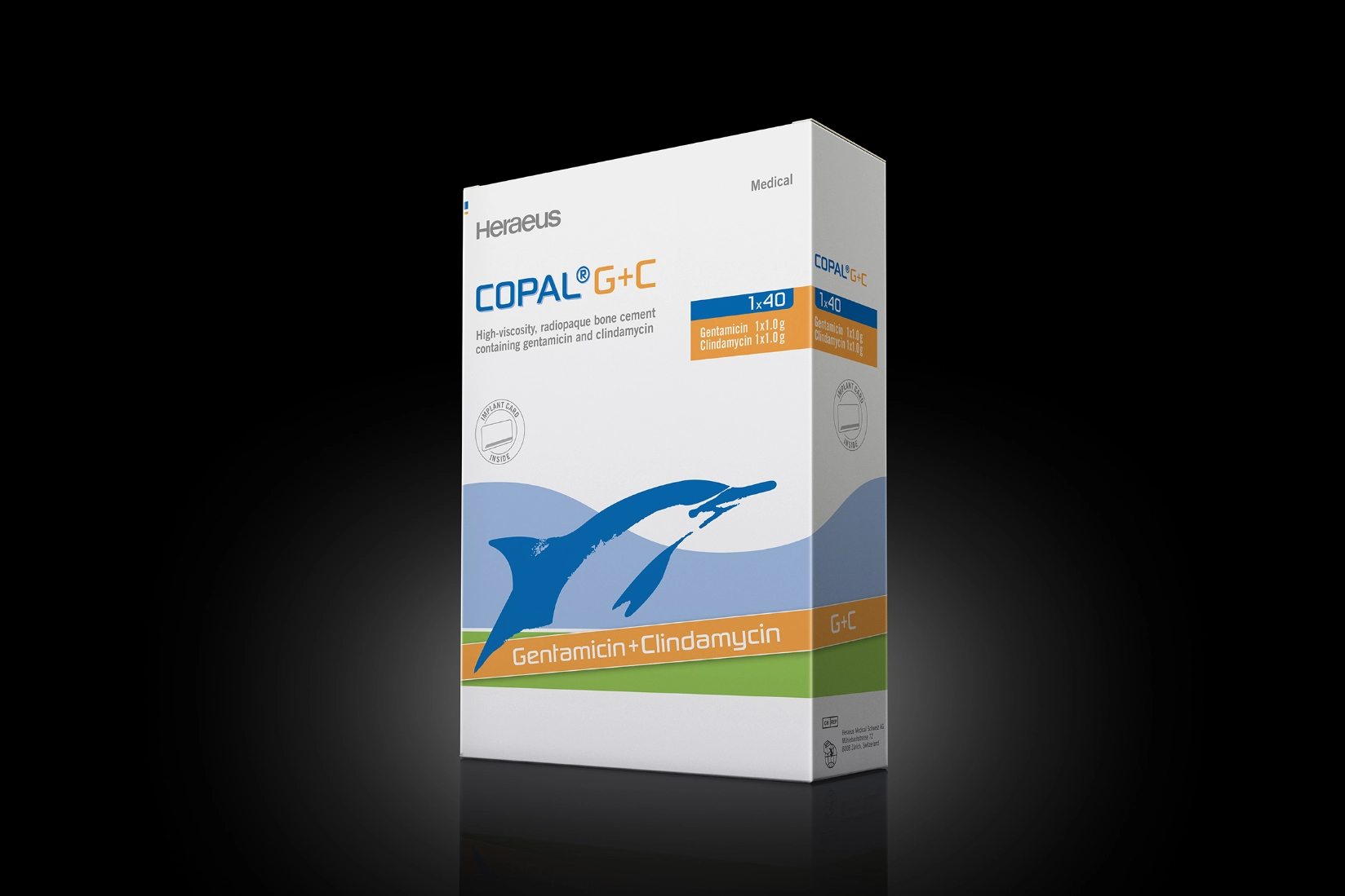 COPAL G+C bone cement package