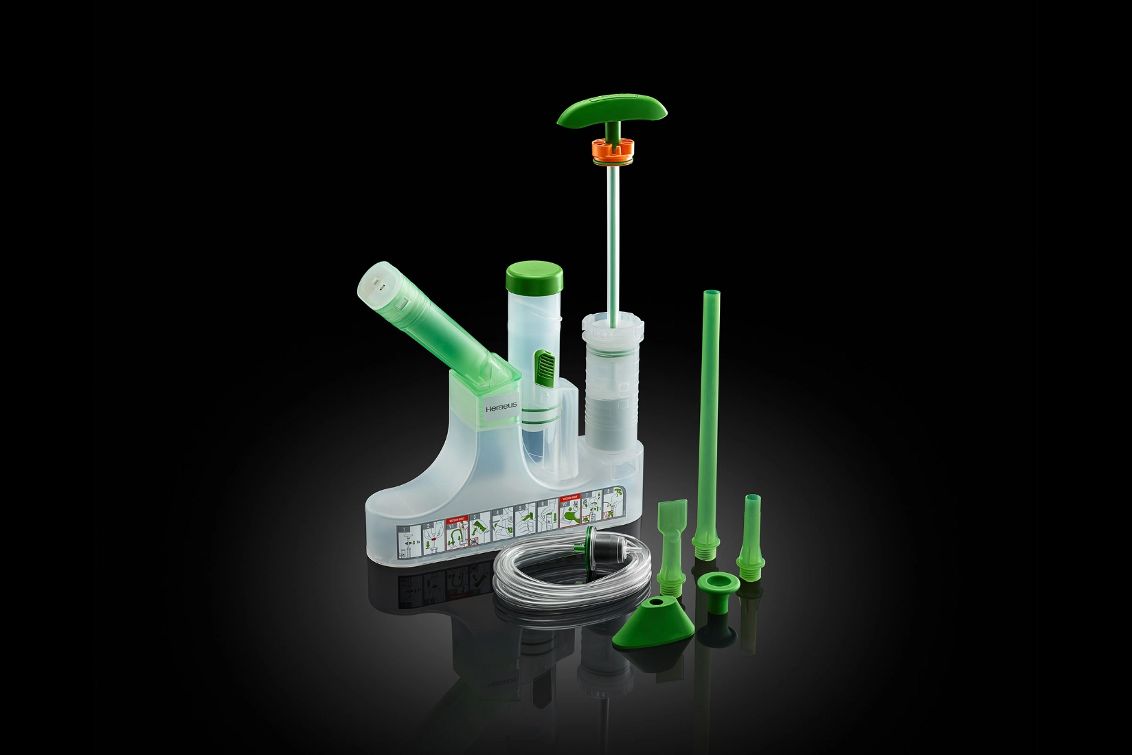 PALACOS R pro closed mixing system, nozzles, pressurisers and vacuum hose