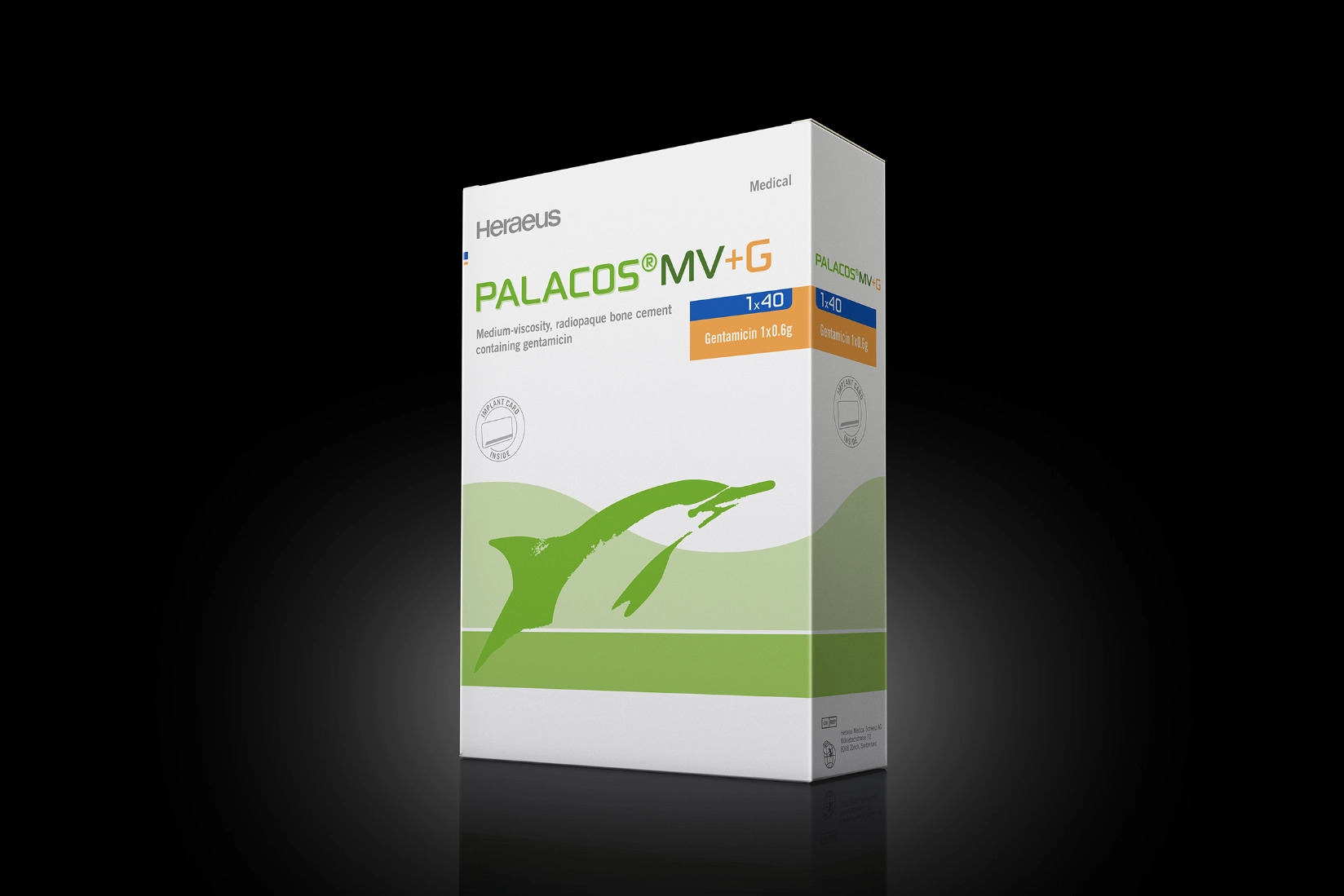 PALACOS MV+G bone cement package