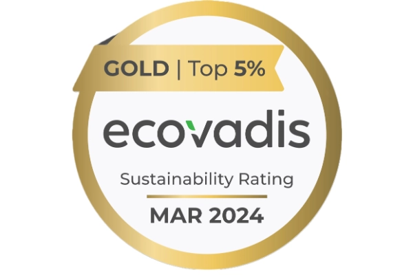 EcoVadis Gold Rating zu Nachhaltigkeit 2024