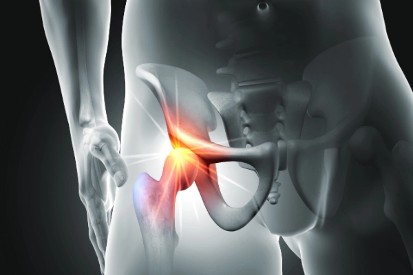 Knee joint after joint replacement