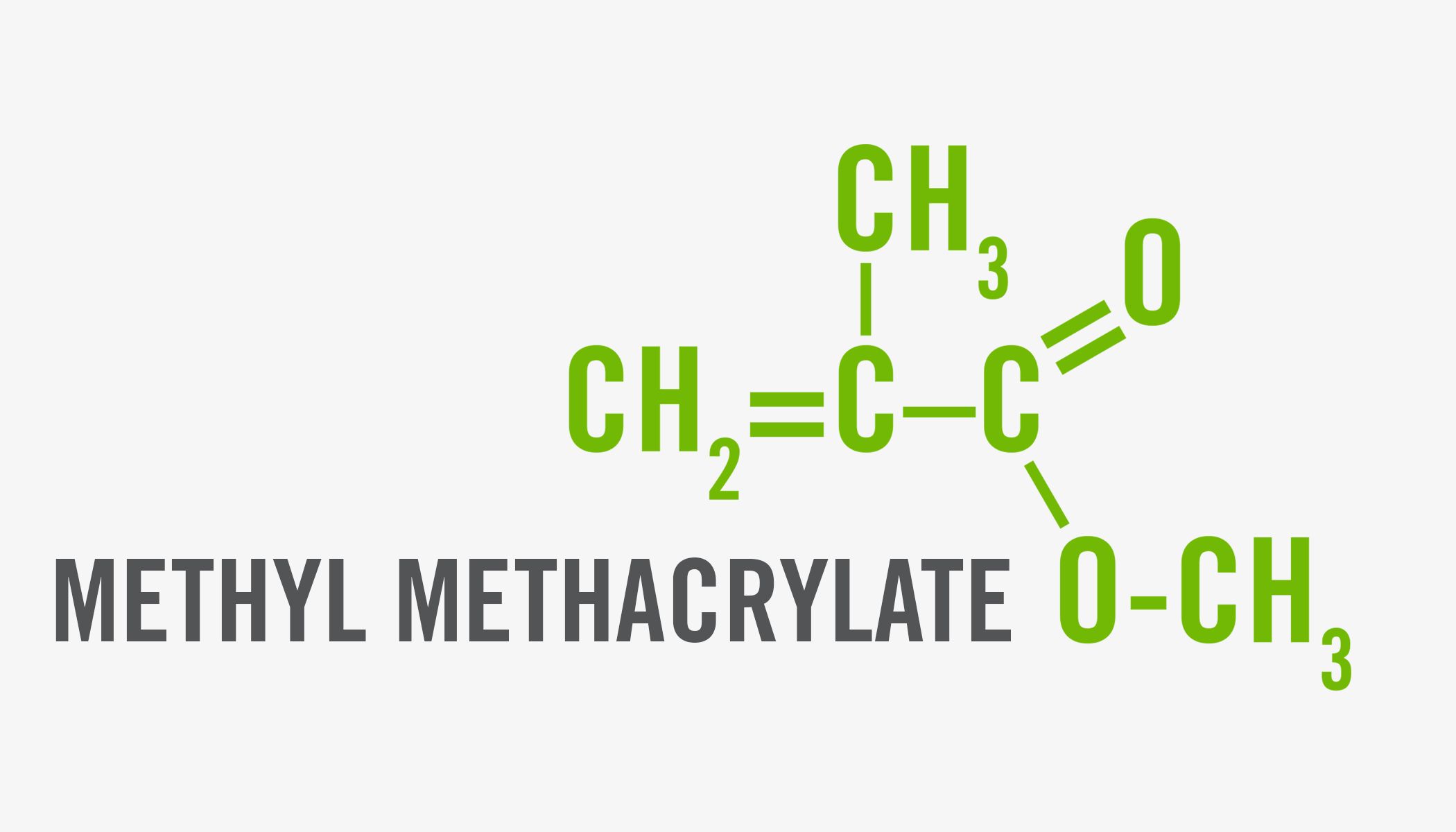 Chemical formula of Methyl Methacrylate
