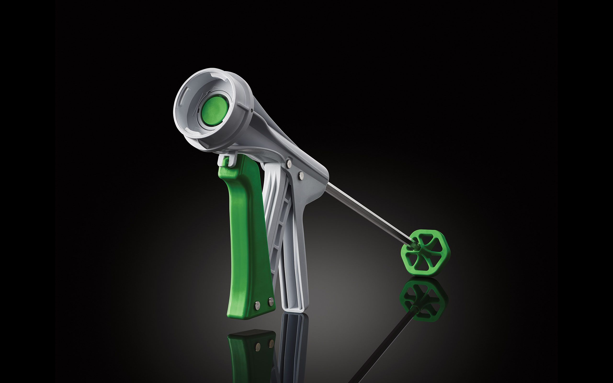 PALAGUN single-use cement gun on black background