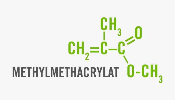 Chemische Formel für Methylmethacrylat