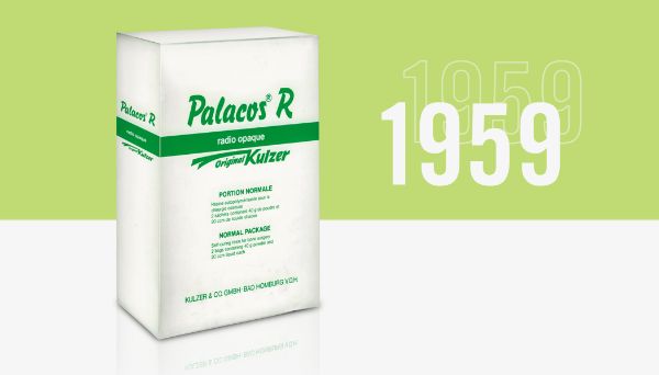 Verpackung von PALACOS R in 1959