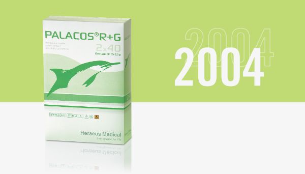 Packaging of PALACOS R+G (Heraeus Medical) in 2004
